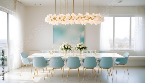 Photo interior modern design room 3d illustration
