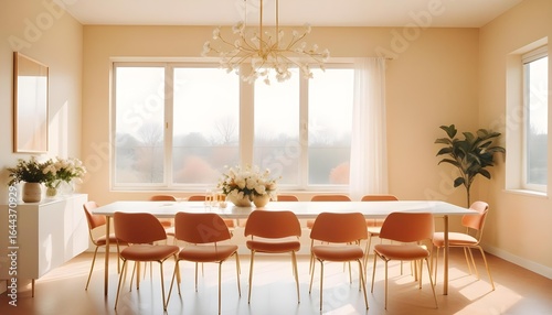 Photo interior modern design room 3d illustration
