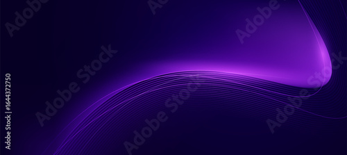 Modern abstract purple wave on dark background,tech banner, corporate business concept, hi-tech abstract background, vector illustration for business or presentation