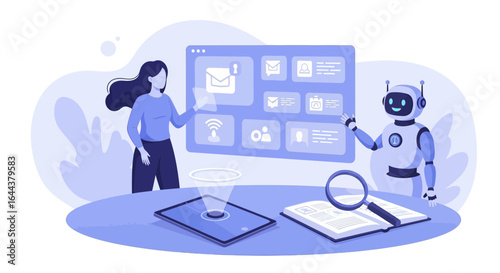 Human and Robot Collaboration in the Digital Workplace for Task Management and Communication