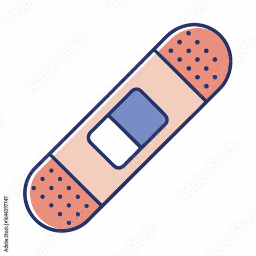 adhesive bandage on white background