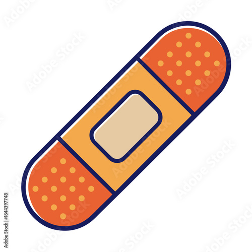 adhesive bandage isolated on white
