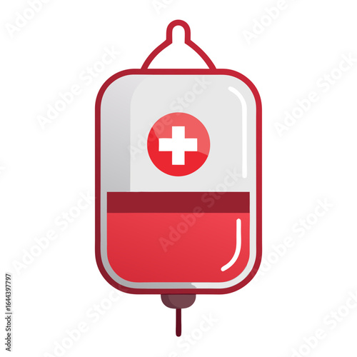 Blood donor day regular and heart shaped blood bag