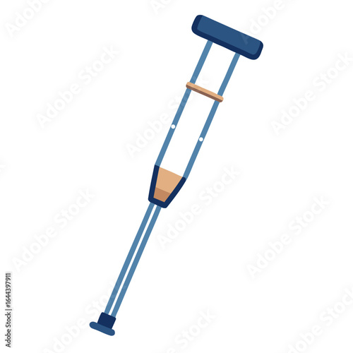 crutches isolated on white background