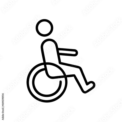 Outline Wheelchair Accessibility Icon
