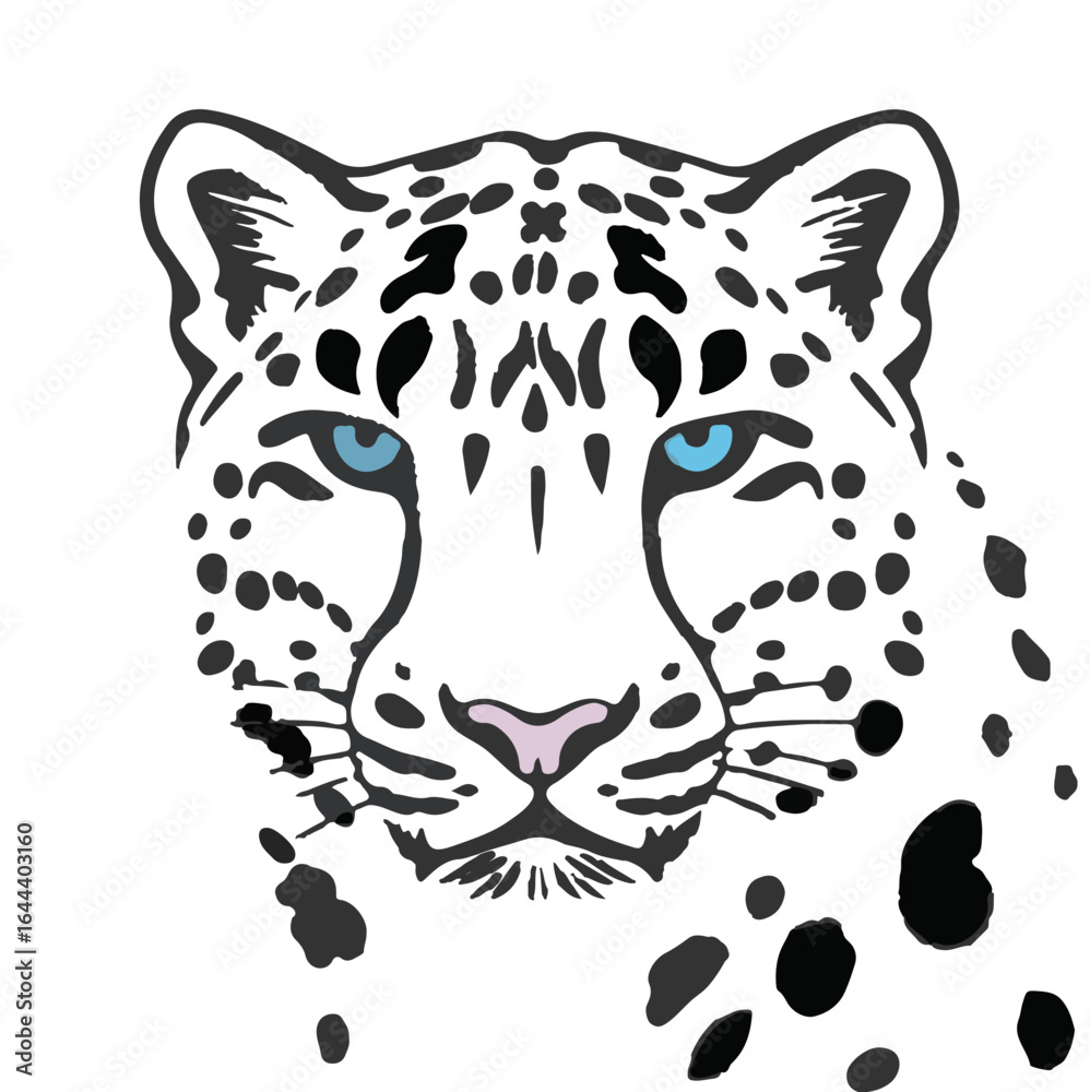 Obraz premium Snow Leopard Illustration