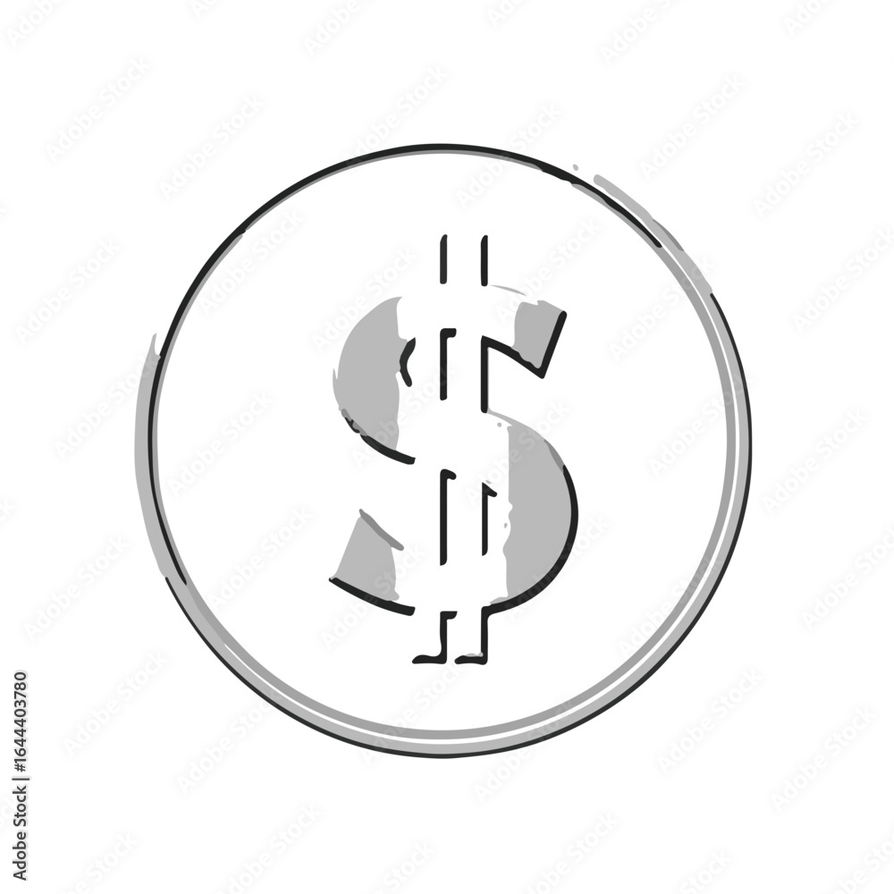 Obraz premium Silver Dollar Animal Set