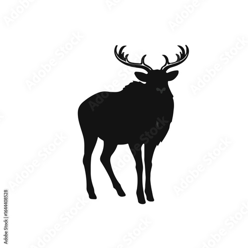 Black Saiga Antelope Figure