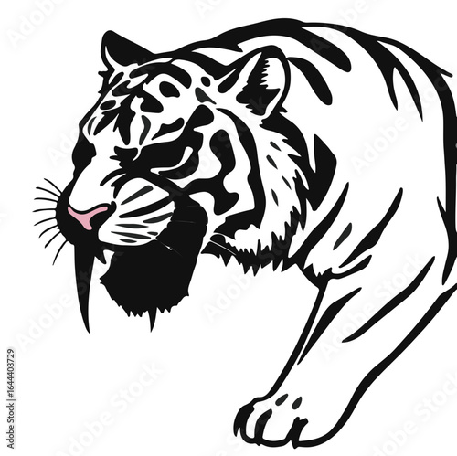 Saber-Toothed-Tiger Illustration