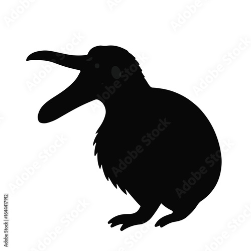 Black Platypus Illustration