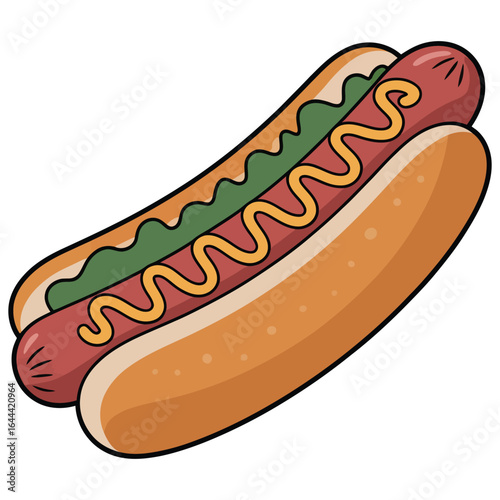 hot dog vector illustration
