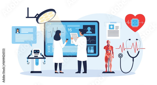 Innovative healthcare solution using digital technology and advanced medical equipment for patient care