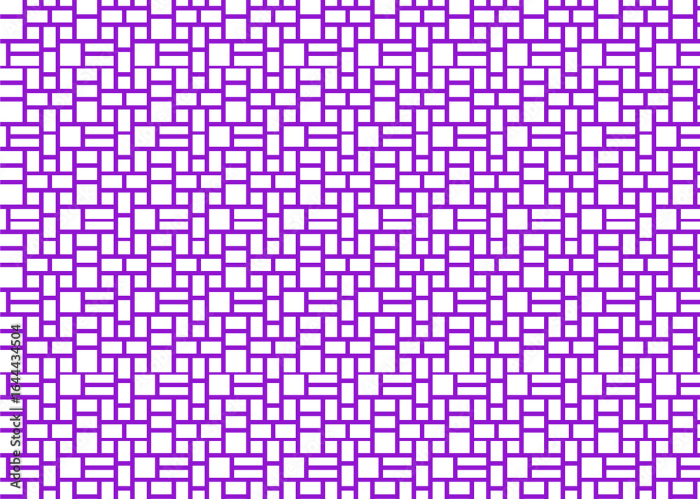 Fototapeta premium 幾何学的なタイル模様 背景 2色