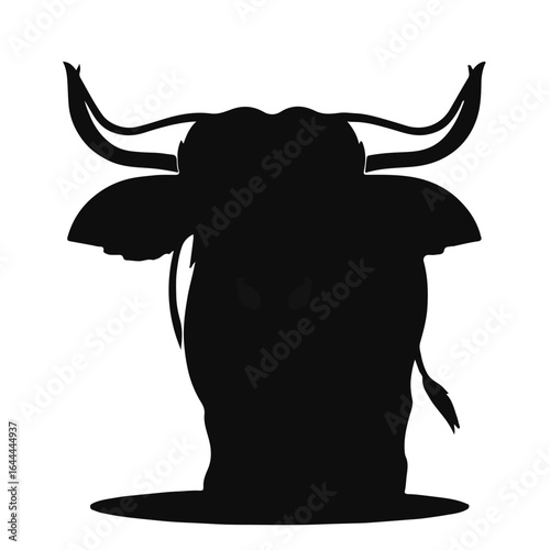 Black Zebu with White Outline