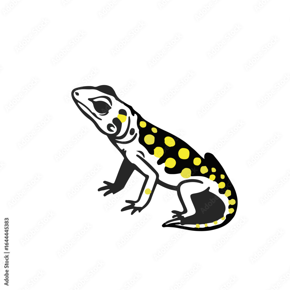 Fototapeta premium Yellow Spotted Lizard