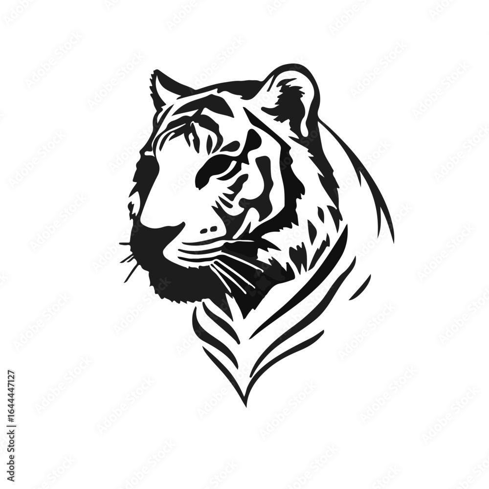 Fototapeta premium White Tiger Illustration