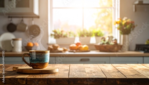 Wallpaper Mural Cozy Kitchen Morning Coffee Scene. Torontodigital.ca