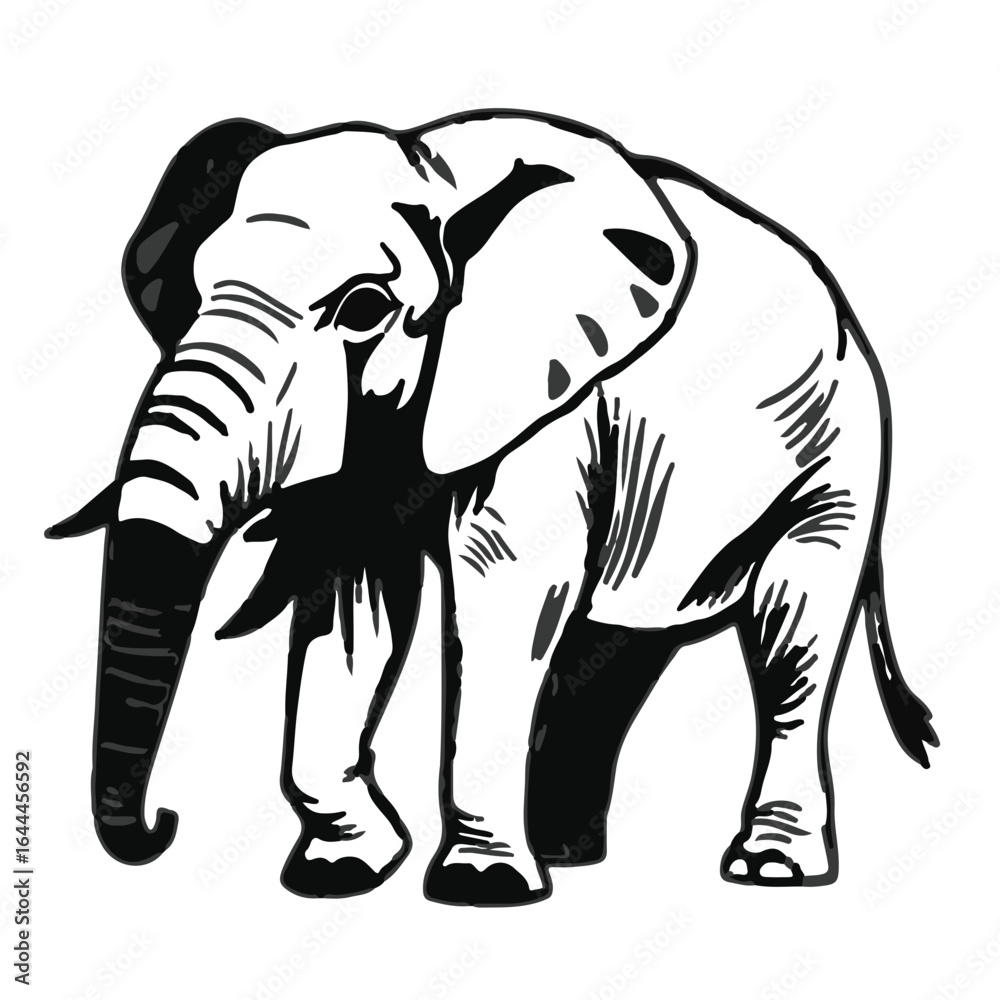 Fototapeta premium Borneo Elephant