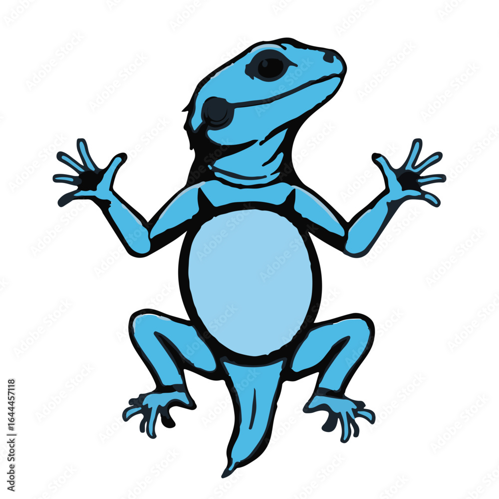Obraz premium Blue-Bellied Lizard