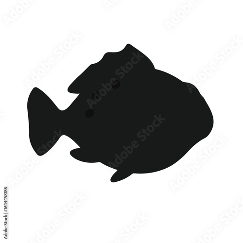 Black Blobfish Illustration