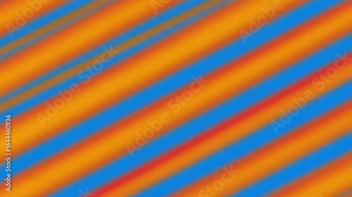 Diagonal stripes of orange and blue create a blurred, repeating pattern.