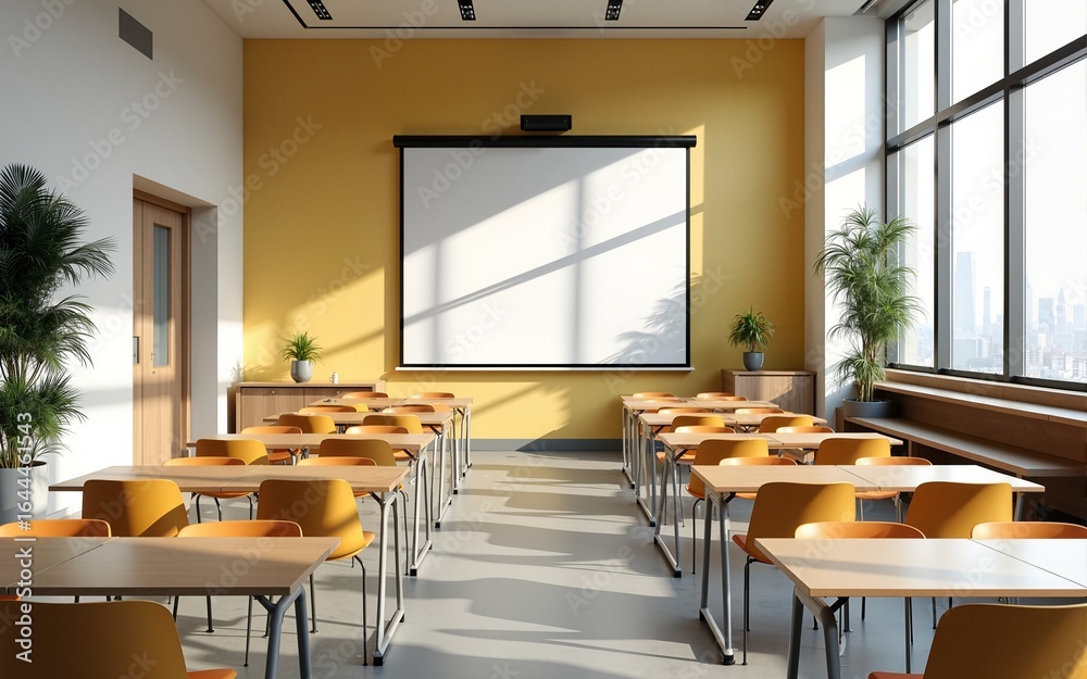 Fototapeta premium Interior design classroom. High quality