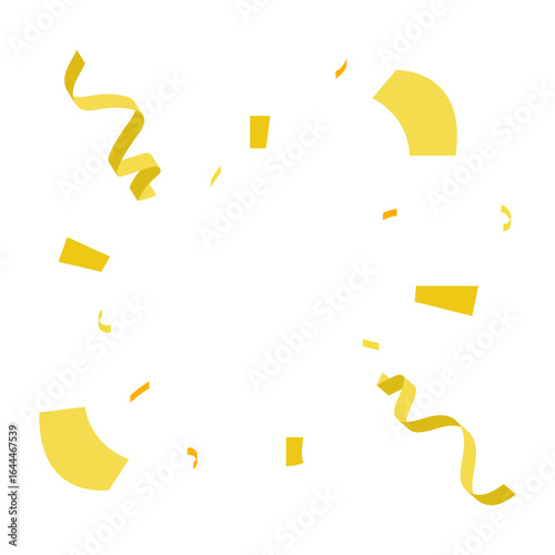 Festive Celebration yellow confetti