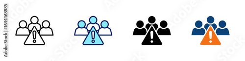 Crisis Leadership All In One Icon Multi Styles Vector Set