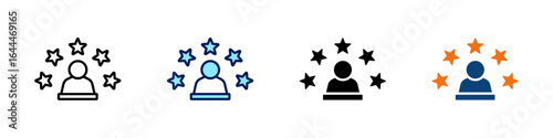 Charismatic Leadership All In One Icon Multi Styles Vector Set