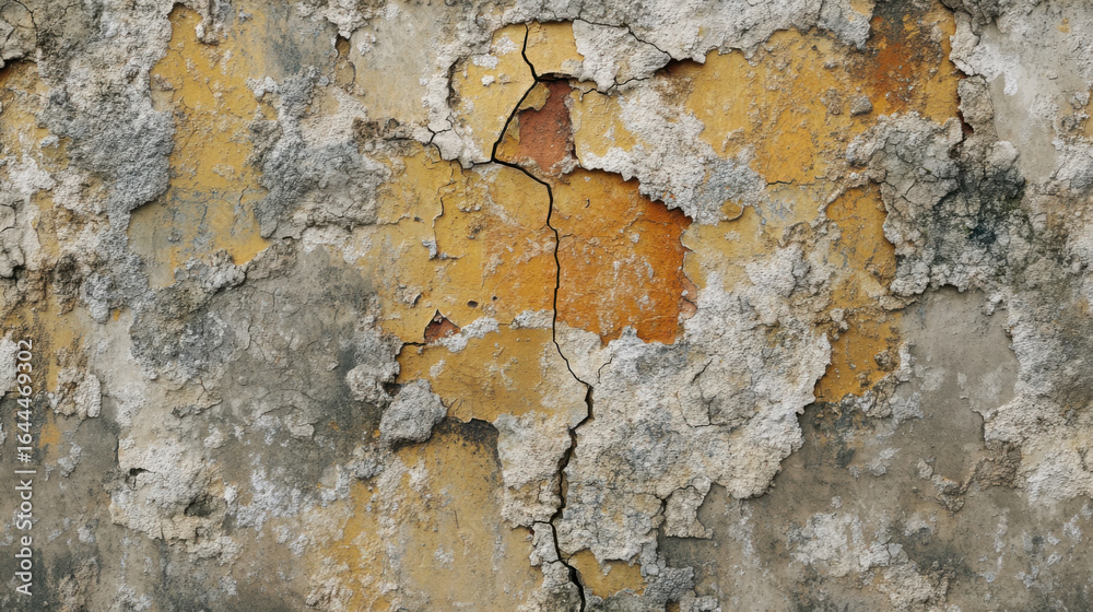 Fototapeta premium wall with a lot of cracks and holes