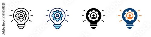 Innovative Leader All In One Icon Multi Styles Vector Set