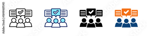 Effective Communication All In One Icon Multi Styles Vector Set