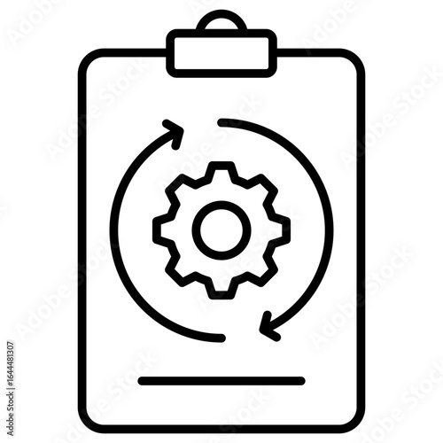 Recovery Process Outline Icon