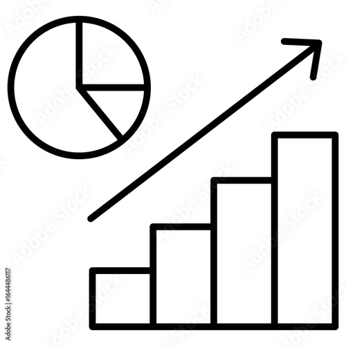 Market Growth Outline Icon