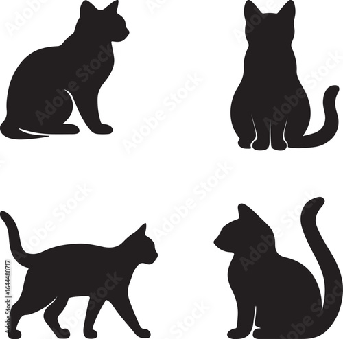 black cat silhouettes