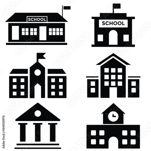 school building icon.