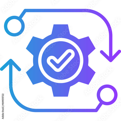 Automation glyph gradient icon