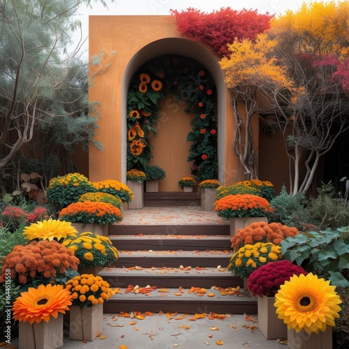 Fototapeta Naklejka Na Ścianę i Meble -  flowers in a garden