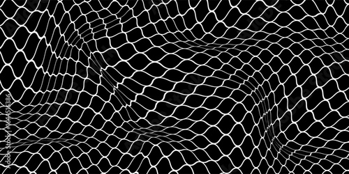 Net pattern. Rope net vector silhouette. Soccer, football, volleyball, tennis and tennis net pattern. Fisherman hunting net rope texture / pattern.