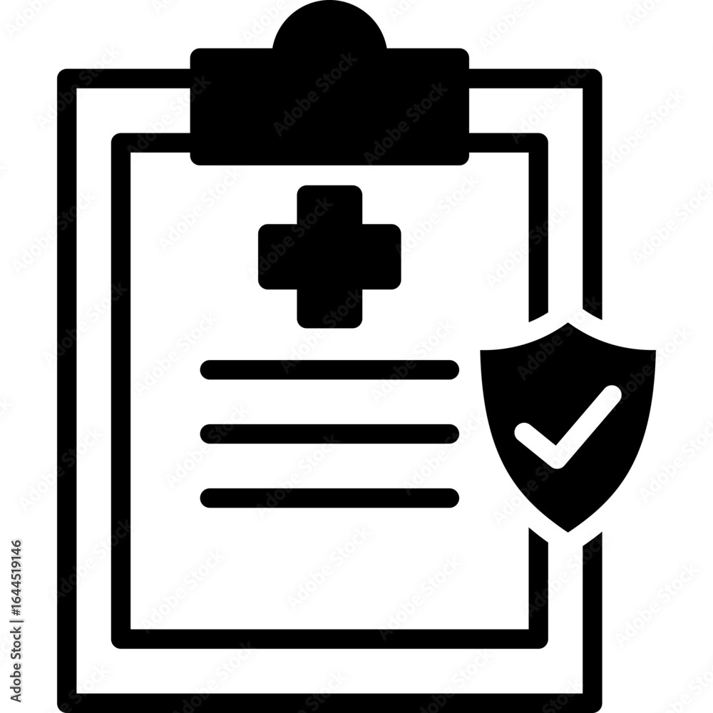 Fototapeta premium Safety Protocol mixed icon