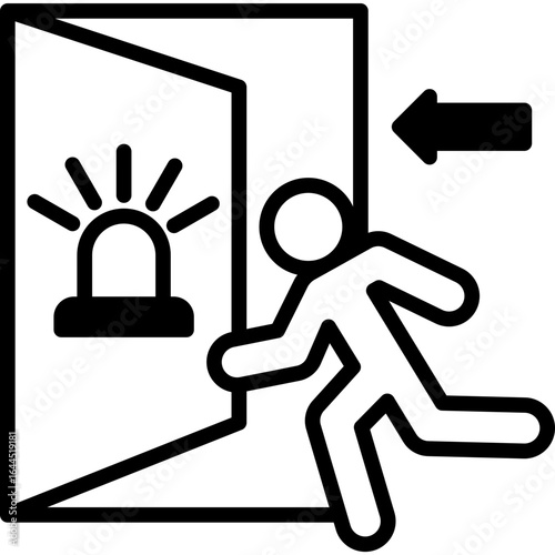Evacuation mixed icon
