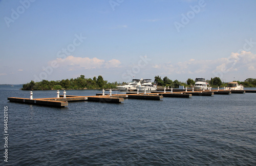 Wallpaper Mural Landscape with boats on the lake Torontodigital.ca