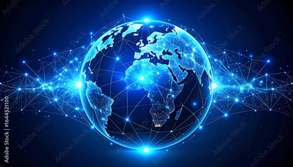 Obraz premium Global network graphic