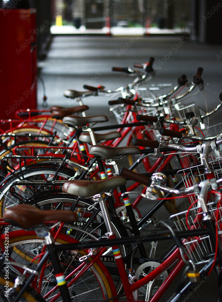 Fototapeta premium bicycles in the city