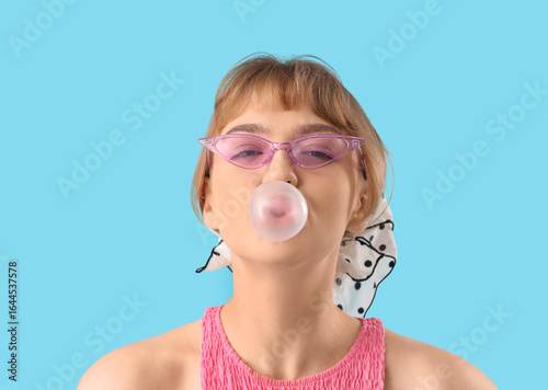 Beautiful young woman with ...