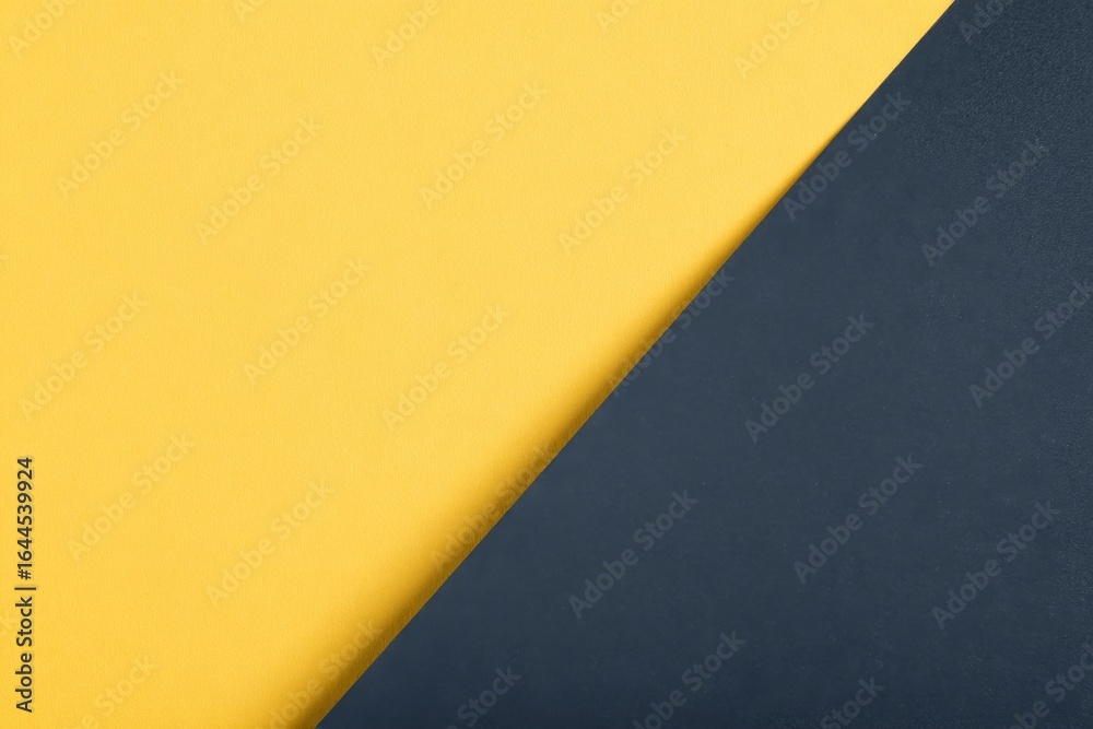 Fototapeta premium Yellow and Dark Blue Abstract Background, Minimalist Design.