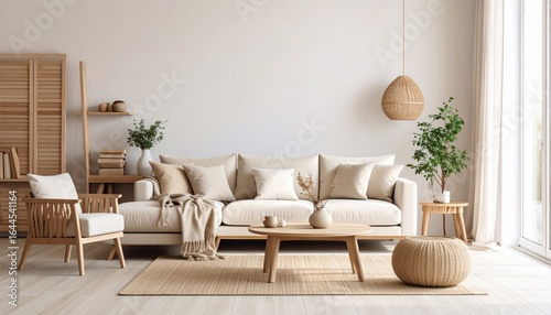 Serene Minimalist Living Room Interior Design