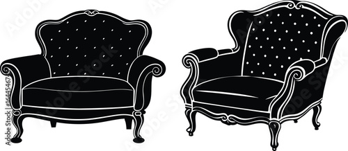 classic armchair silhouette