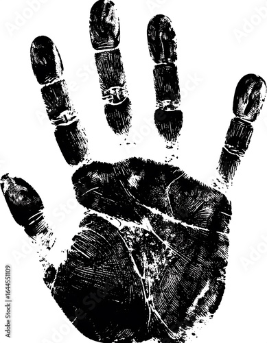 Handprint silhouette