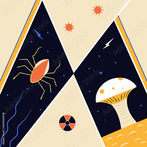 space rocket vector illustration